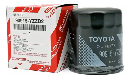 [90915-YZZD2] Filtro de aceite TOYOTA HILUX/LEXUS GENUINO